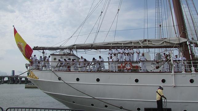 El Juan Sebastián de Elcano, un buque que ha dado diez vueltas al mundo