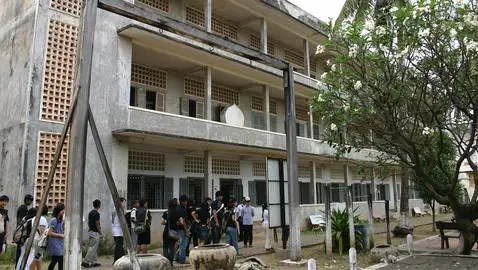 La prisión de Tuol Sleng (S-21), en Phnom Penh, era una antigua escuela que los Jemeres Rojos convirtieron en centro de interrogatorios y torturas