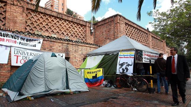 Los novilleros en huelga de hambre responden al alcalde de Bogotá