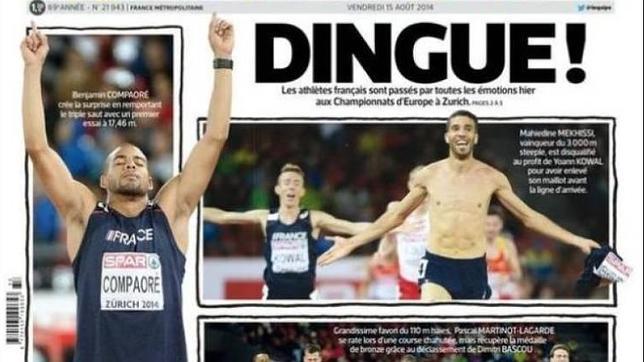 La prensa francesa llama «mojigatos» a los jueces y «oportunistas» a los españoles tras la descalificación de Mekhissi