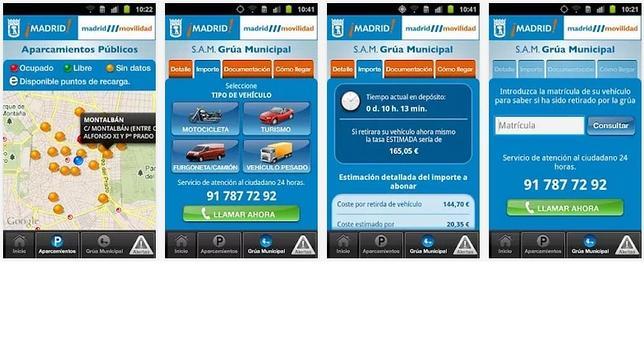 La aplicación de Madrid Movilidad