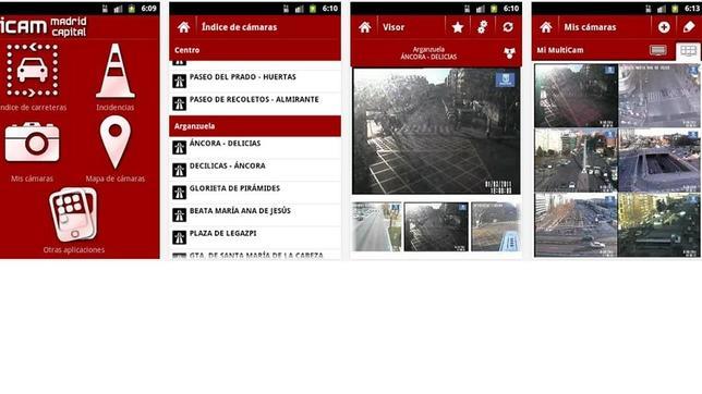 Las imágenes que ofrece la aplicación ICam