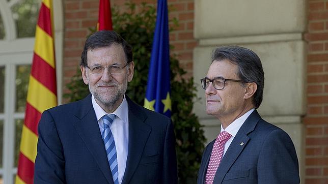 Reunión de Mariano Rajoy y Artur Mas en el Palacio de la Moncloa