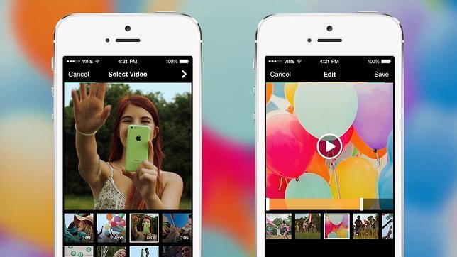 Vine permite importar y editar vídeos almacenados en la memoria del móvil