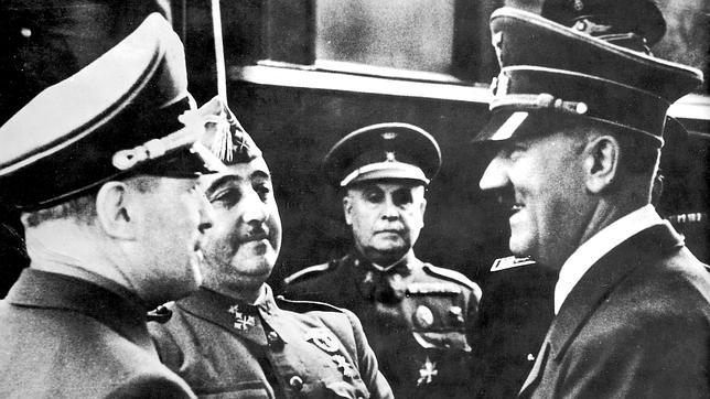 Hitler con Franco en Hendaya