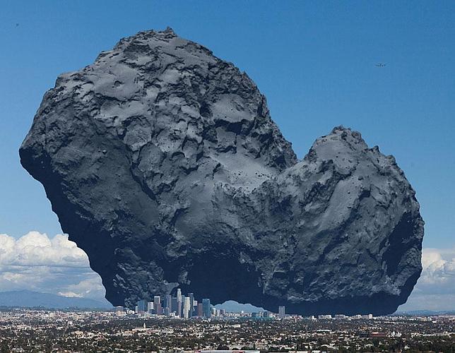 Así de grande es el cometa de la nave Rosetta