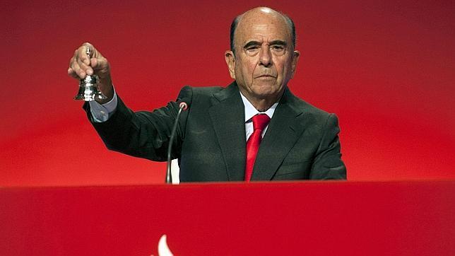 Las acciones del Santander caen un 0,65% tras la muerte de Emilio Botín