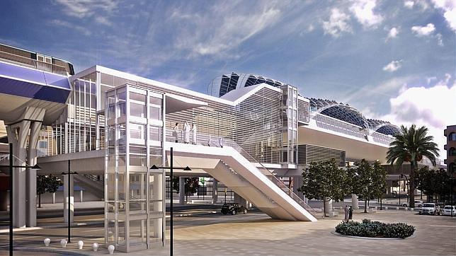 Fotografía facilitada por FCC de la recreación del proyecto de la estación de metro de Riad, en Arabia Saudí