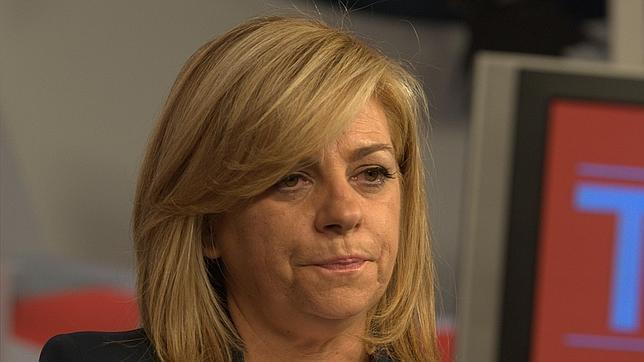 Elena Valenciano la noche de las elecciones europeas tras conocer los resultados electorales