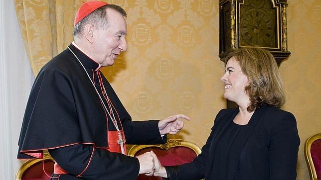 La vicepresidenta sale del Vaticano con «esperanza» de visita del Papa a España