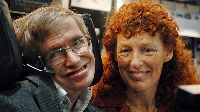 Hawking, su exesposa Elaine, en 2005