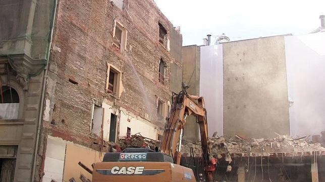 El número 6 de la calle Alcalá «desaparece» tras su derribo