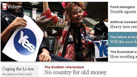 La prensa internacional advierte del desastre económico de una hipotética independencia de Escocia