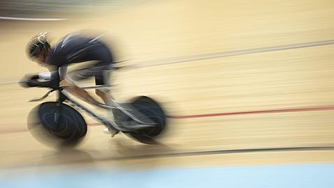 Voigt, durante su récord de la hora (Foto: EFE)