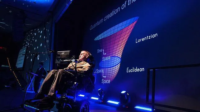 El físico Stephen Hawking en el Festival Starmus celebrado en Tenerife