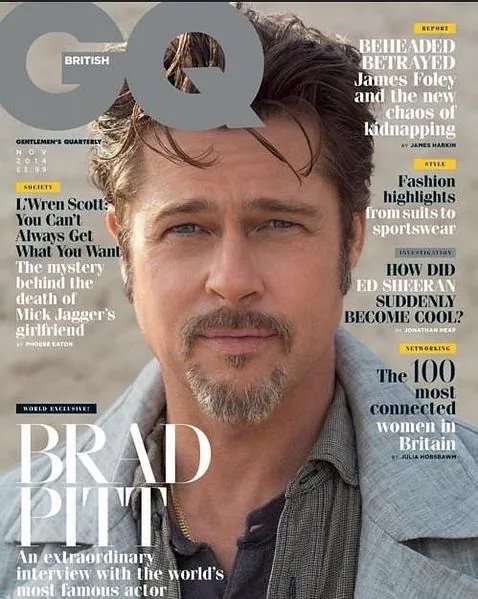 Portada de la revista GQ protagonizada por Brad Pitt