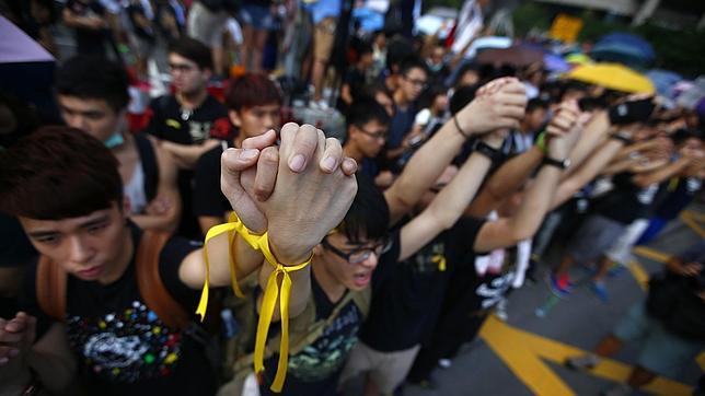 Las protestas de Hong Kong pidiendo democracia enturbian el Día Nacional de China