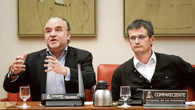 A la izquierda el histórico sindicalista de Comisiones Obreras