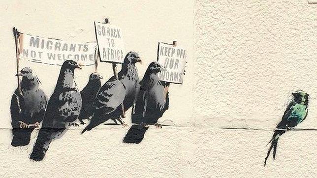 Borran por racista un mural de Banksy sin saber que era suyo