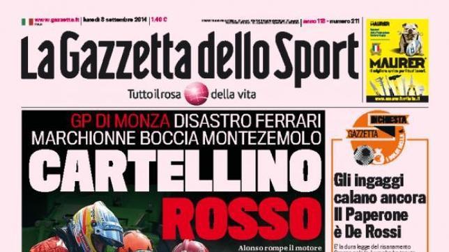 La prensa italiana ha sido especialmente agria con Fernando Alonso