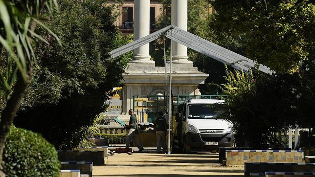 Los técnicos del rodaje de «Juego de Tronos» ya trabajan en el Alcázar de Sevilla