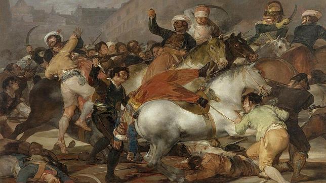 Los mamelucos a las órdenes de Napoleón cargan contra la población civil de Madrid
