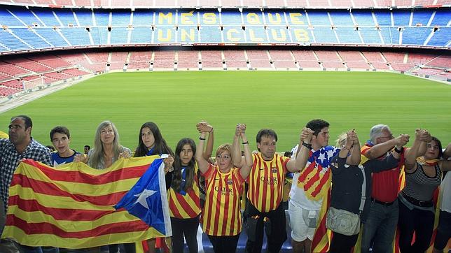 La Plataforma Proselecciones Catalanas responde a Tebas: «Barça y Espanyol jugarán donde quieran si hay independencia»