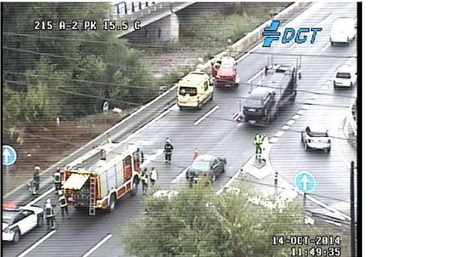 Varios accidentes y la lluvia causan cerca de 200 kilómetros de atascos en Madrid