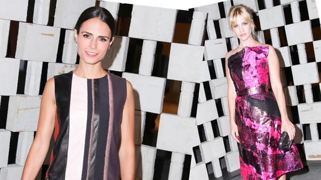 Jordana Brewster y January Jones vestidas de Bottega Veneta en la gana anual del Museo Hammer de Los Ángeles