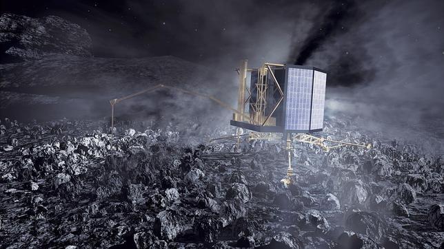 Philae se «agarrará» a la superficie del cometa con sus arpones