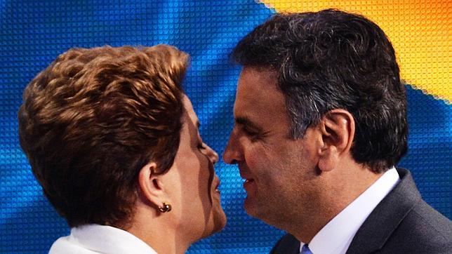 Rousseff y Neves se enfrentan e insultan en un duro debate en televisión