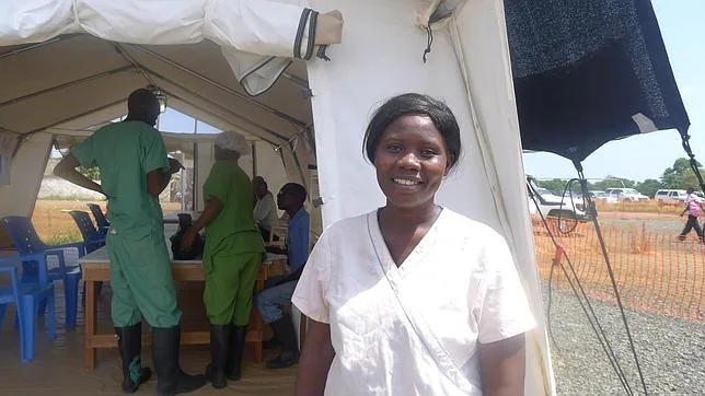 Salome Karwah pasó el ébola y ahora es cuidadora en el campo de tratamiento ELWA-3, Monrovia