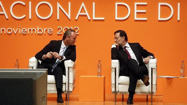 Imagen de Fabra y Rajoy en un congreso de directivos celebrado en Valencia en noviembre de 2012