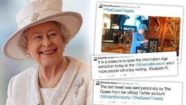 La Reina de Inglaterra tuitea por primera vez