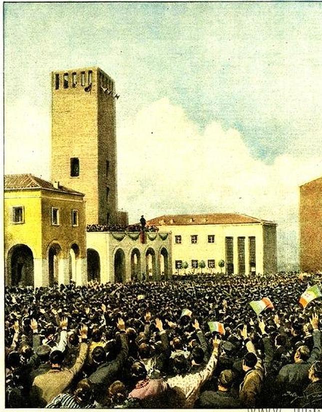 Una inauguración de «Il Duce»