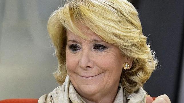 La presidente del PP madrileño, Esperanza Aguirre