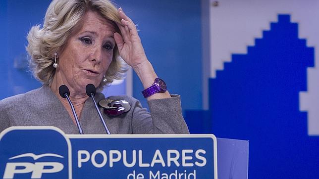 Cargos del PP piden una gestora en Madrid y sustituir a Esperanza Aguirre