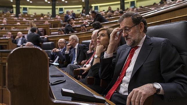 Los miembros del Gobierno, en el Congreso de los Diputados