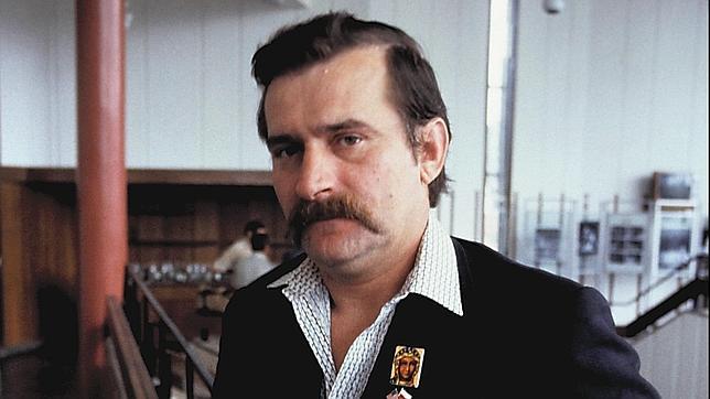 Walesa, fotografiado en junio de 1981 en los astilleros de Gdansk