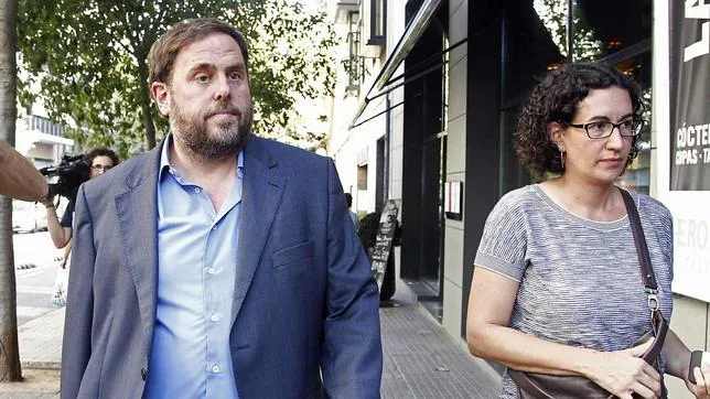 Oriol Junqueras y Marta Rovira