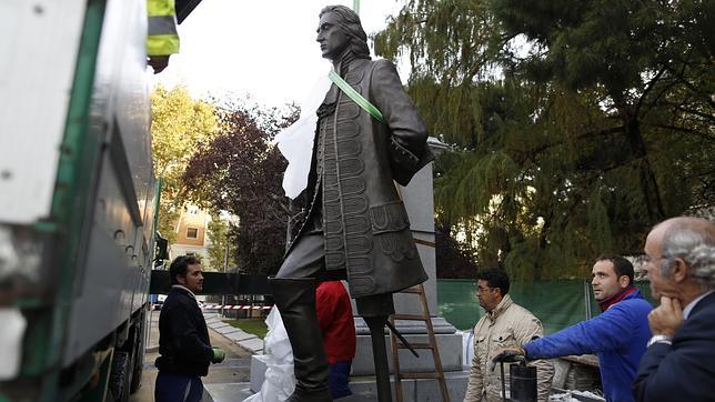 Blas de Lezo «aterriza» en la plaza de Colón de Madrid