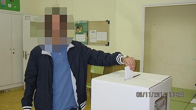 Una de las tres veces que este barcelonés votó