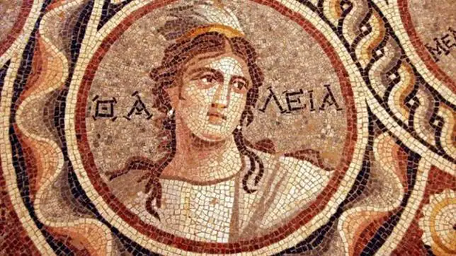 Mosaico de la musa Calíope