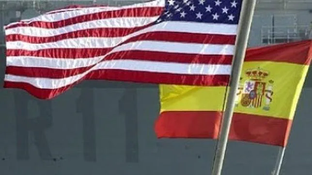 Bandera España y Estados Unidos