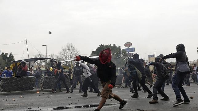 Protestas en el aeropuerto internacional de México Benito Juárez