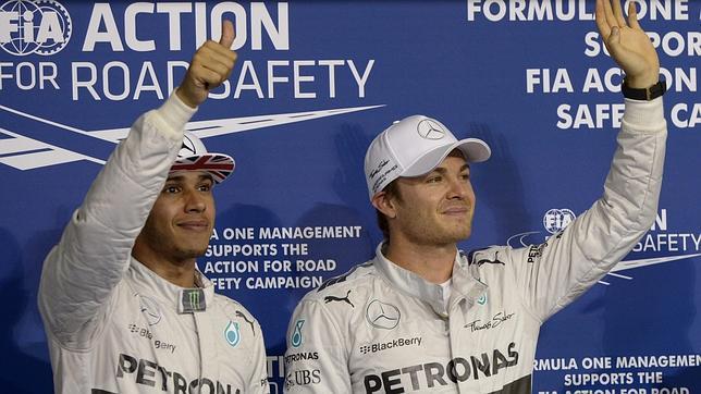 Hamilton lo tiene mejor, pero Rosberg tiene la pole