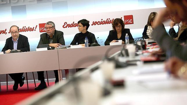 Reunión de la comisión ejecutiva de los socialistas catalanes