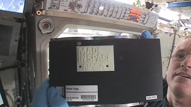 El primer objeto fabricado en el espacio por una impresora 3D