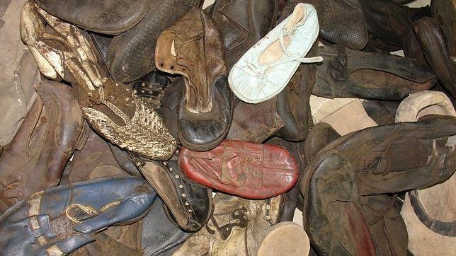 Zapatos de víctimas del Holoausto conservados en el Museo del antiguo campo de concentración nazi de Majdanek