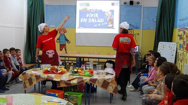 Unos talleres animados para prevenir la obesidad entre los escolares nazarenos